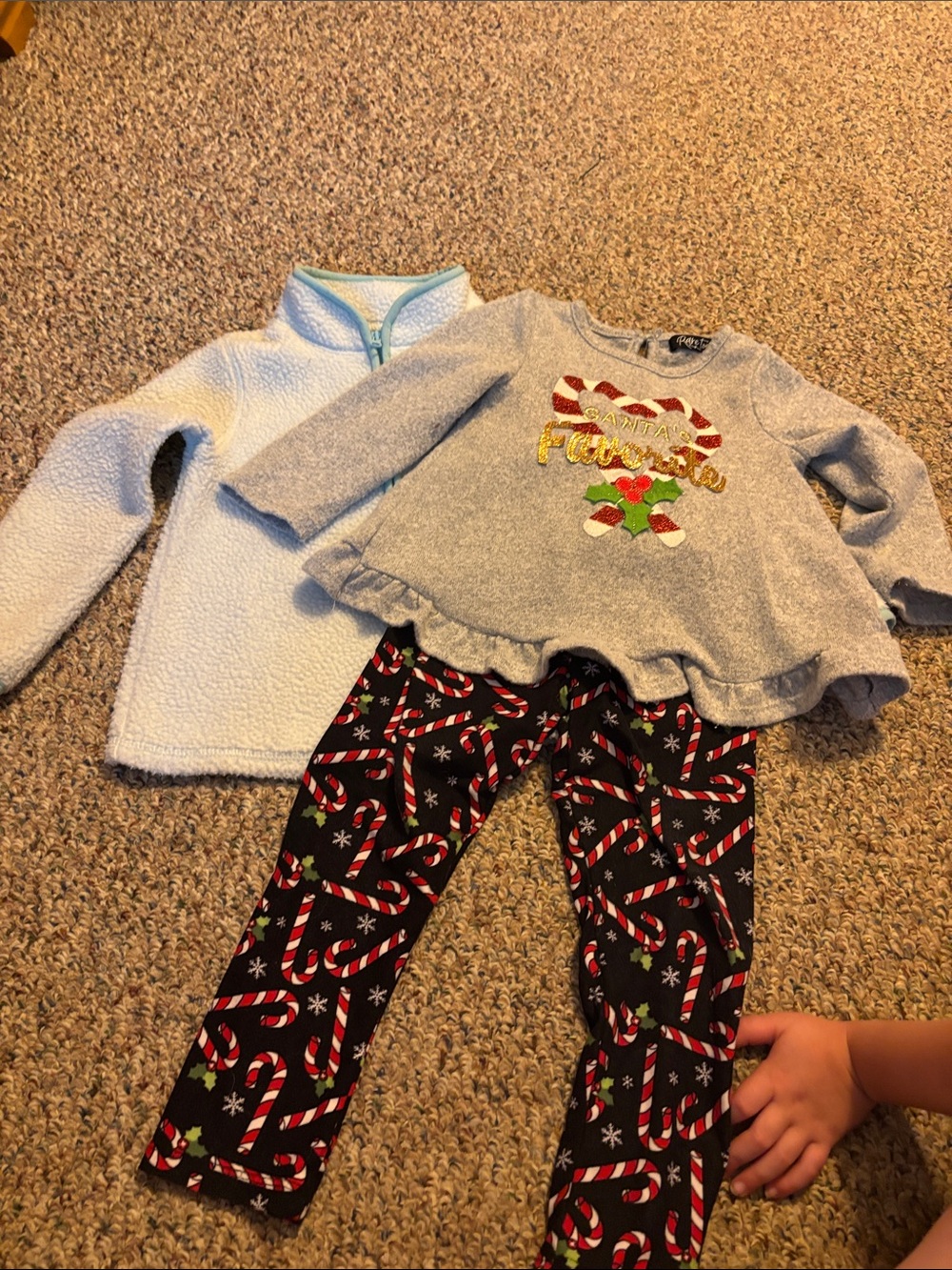 Gymboree Cream Sherpa Jacket with Light Blue Trim